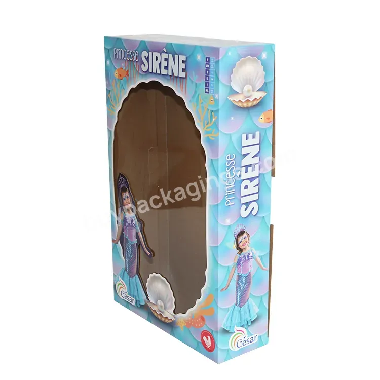 Factory Custom Window Box Packaging Made Cheap Clear Paper Package Toy Cardboard Box With Window