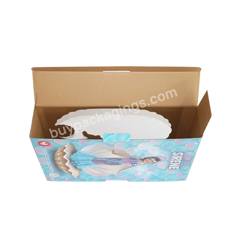Factory Custom Window Box Packaging Made Cheap Clear Paper Package Toy Cardboard Box With Window