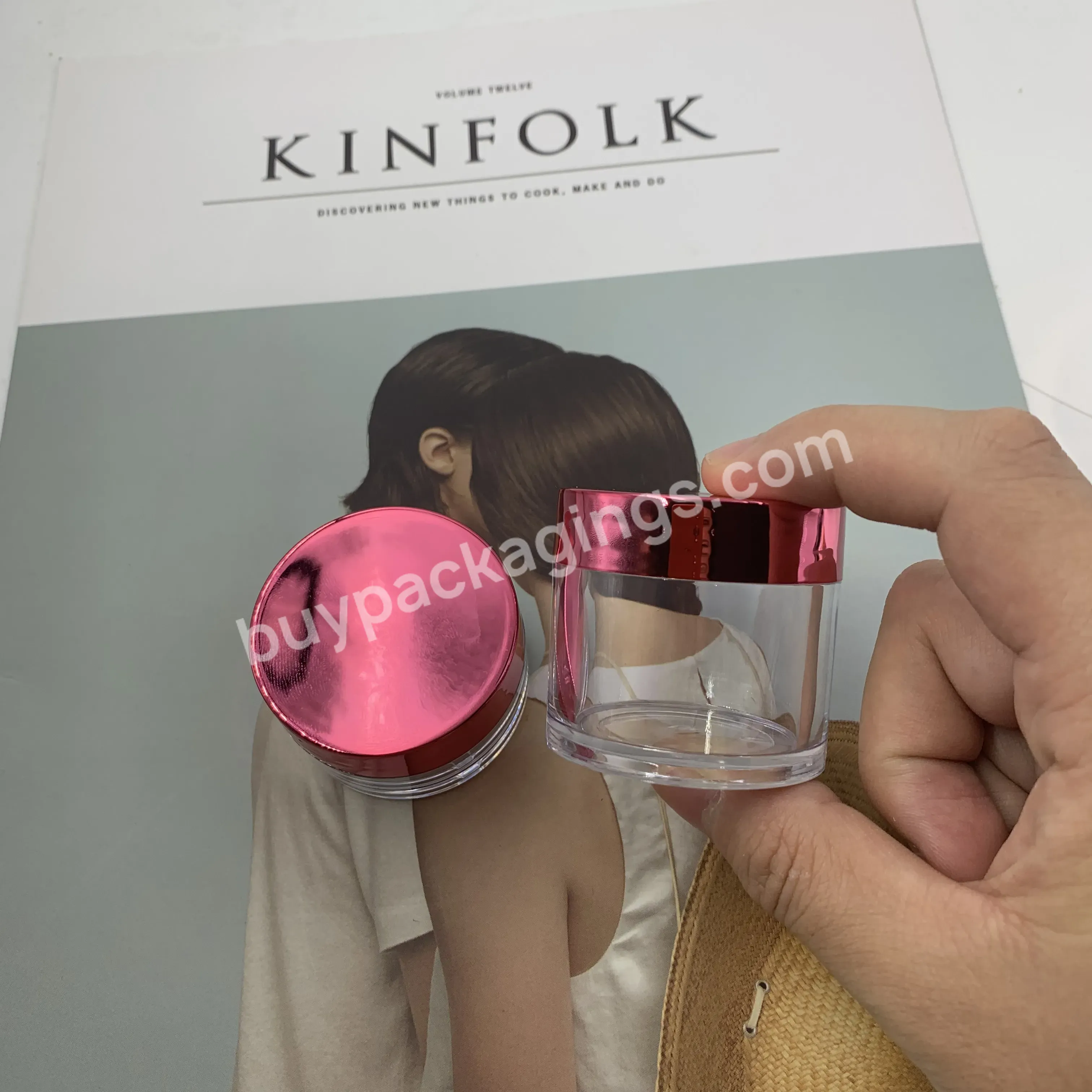 Factory Customized Custom Your Logo 0.5oz/1oz/2oz Cosmetics Pink Gold Silver Acrylic Powder Empty Nail Solon - Buy Empty Acrylic Powder Jars,Acrylic Nail Powder Jars,Acrylic Powder Jars 2oz.