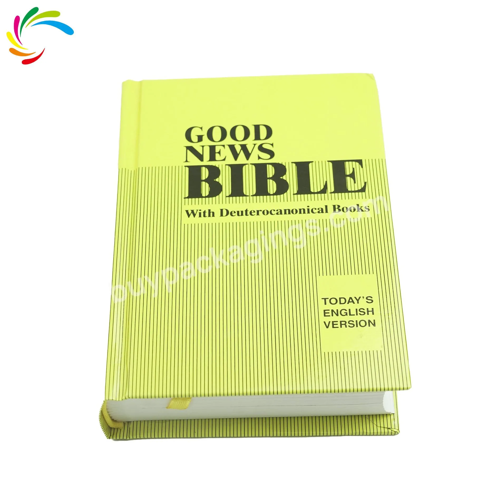 Factory Customized High Quality Hardcover Book Good News Bible Book