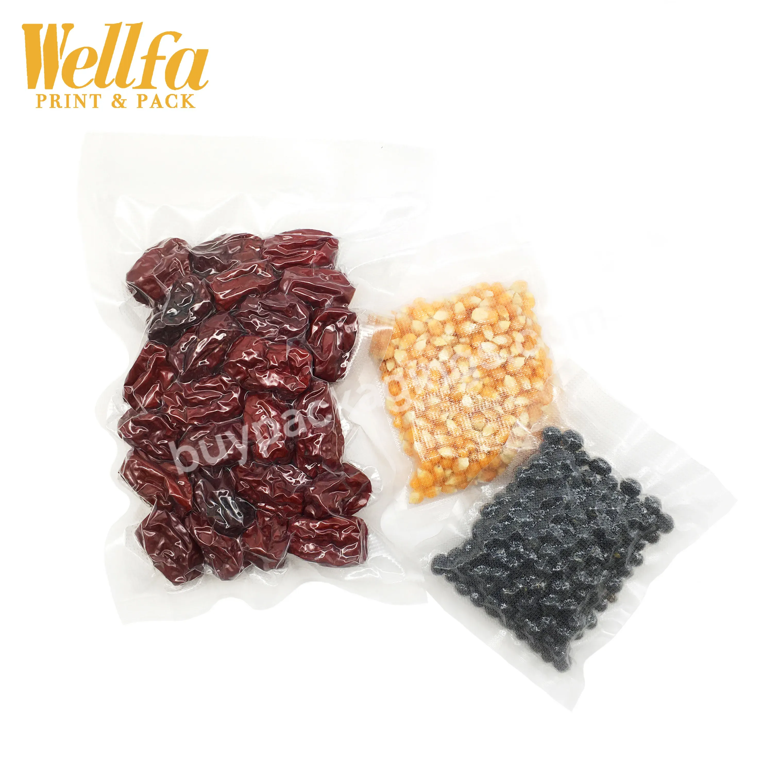 Factory Customized Leak Proof Food Grade Transparent Embossed Nylon Laminated Pe Vacuum Rice Green Bean Meat Seal Packing Bag - Buy Vacuum Packaging Pouch,Food Grade Transparent Heat Seal Packing Bag,Transparent Nylon Fish Seafood Meat Packaging Bag.