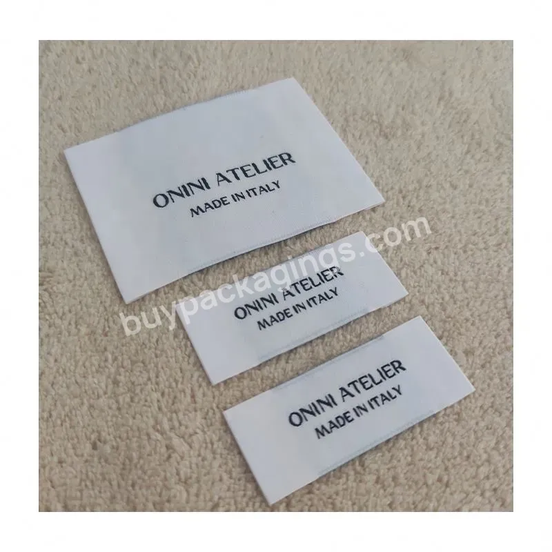 Factory Customized Self Adhesive Woven Fabric Sticker Labels