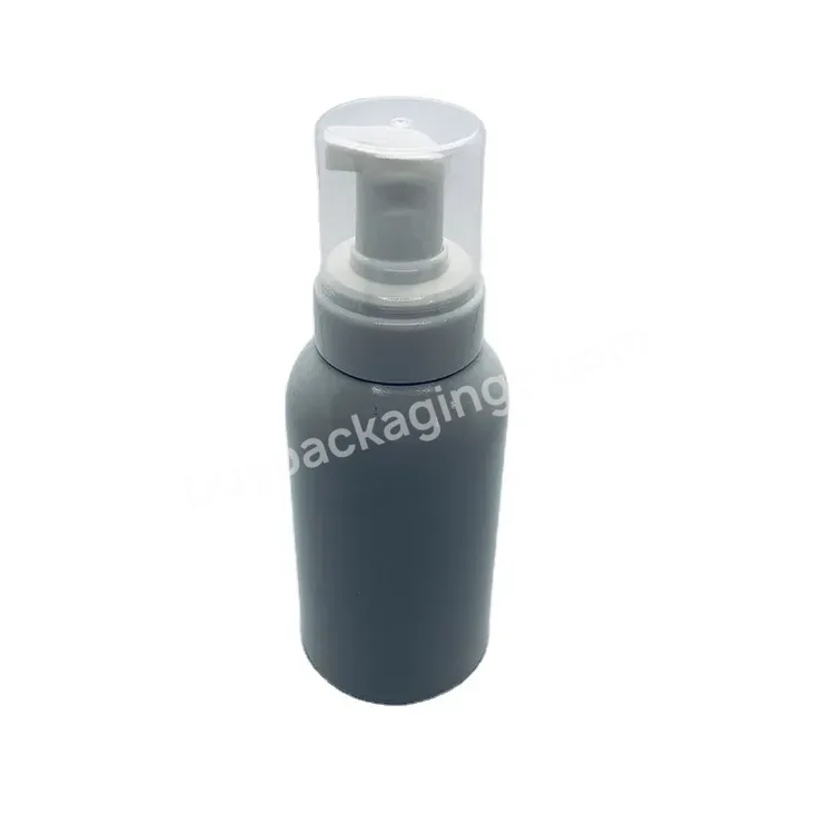 Factory Different Size Wide Mouth Neck Bottle With Foamer Pump,Metal Material Bottle With Black Foam Pump
