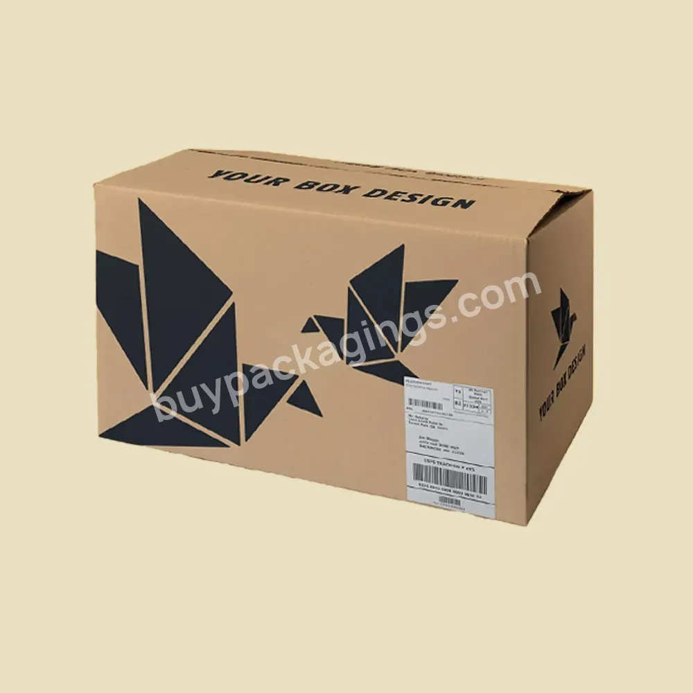 Factory Direct Custom Logo Printed Corrugated Cardboard Carton Box Packaging