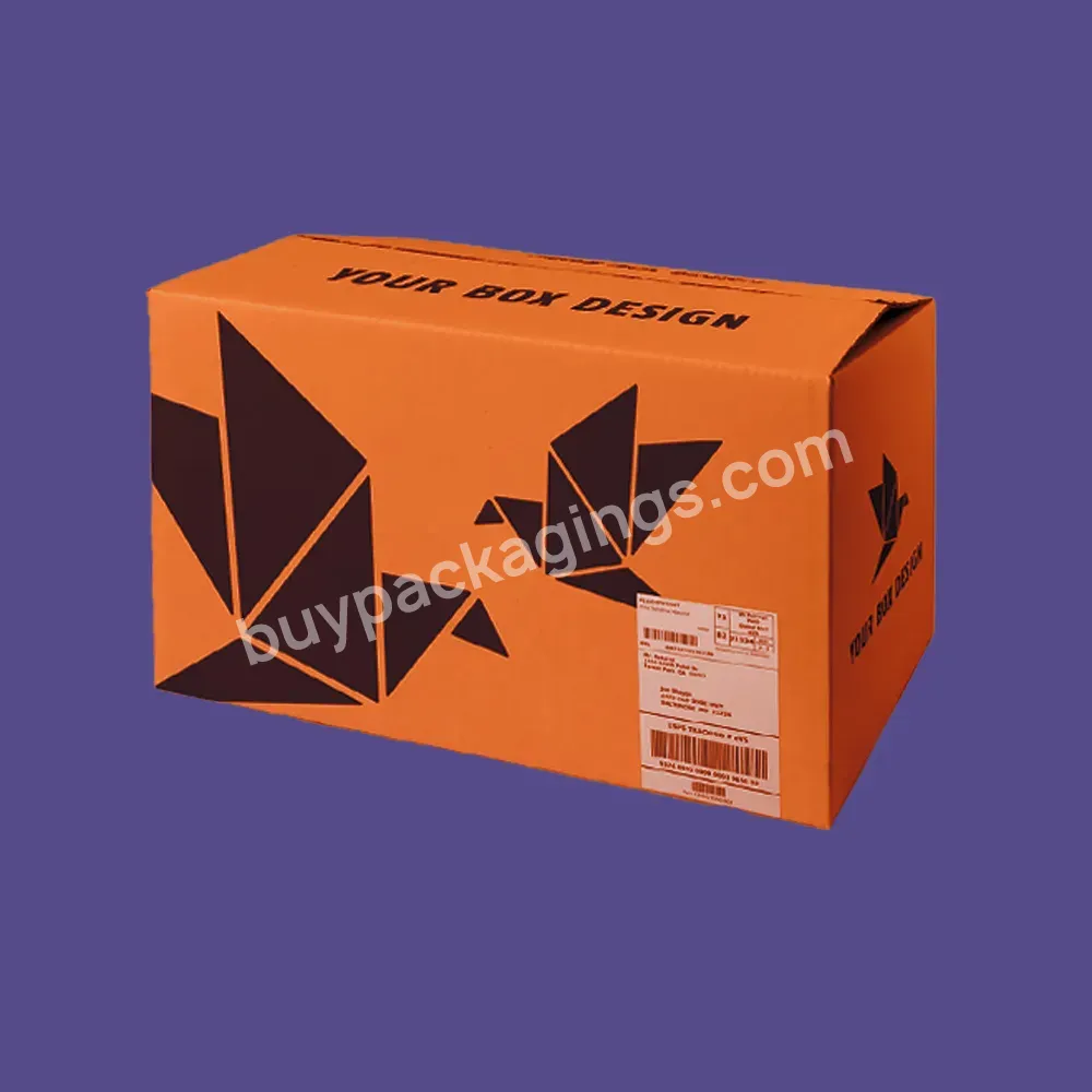 Factory Direct Custom Logo Printed Corrugated Cardboard Carton Box Packaging