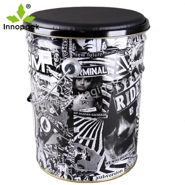 Factory Direct High Quality Metal Tinplate Paint Bucket