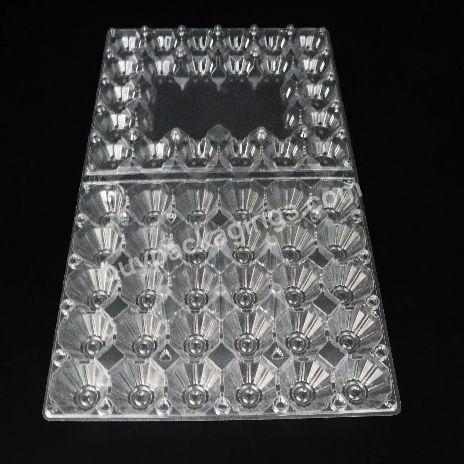 Factory Direct Price 30 Holes Storage Pvc Pet Transparent Rectangular Reusable Plastic Blister Box Egg Tray Mould