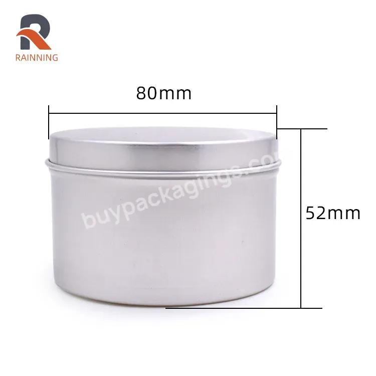 Factory Direct Sale 200g 200ml Waterproof Aluminium Packaging Jar Sample Free Candle Tins