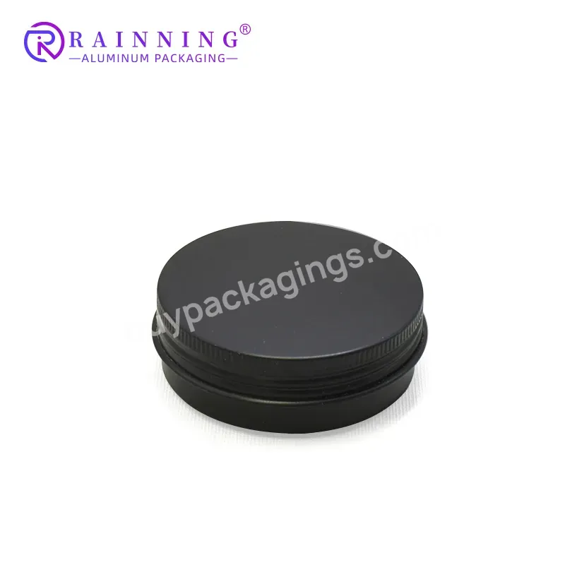 Factory Direct Sale 40ml Candle Tin Can Screw Top Round Metal Lip Balm Tins Containers With Lids