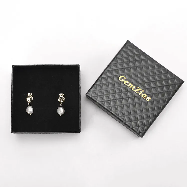 Factory Direct Sale Custom Logo Luxury Jewelry Earring Ring Display Box Packaging Box