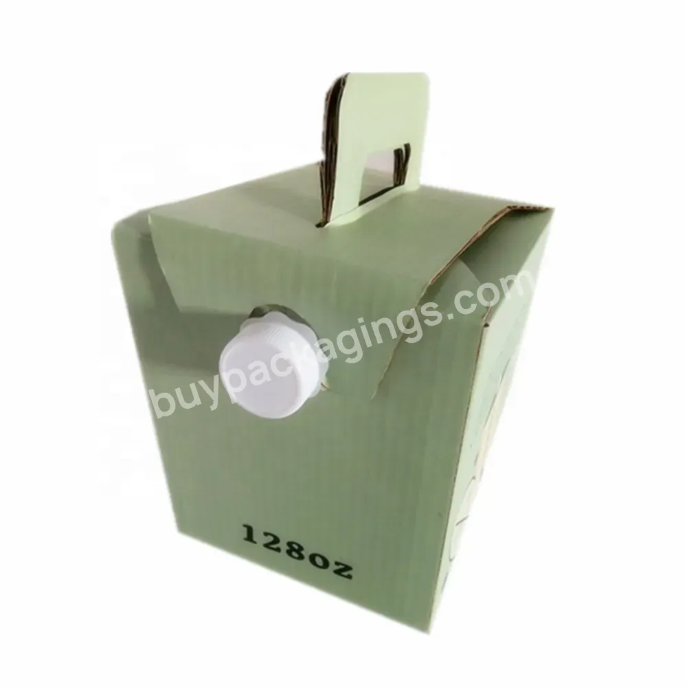 Factory Direct Sale Disposable Corrugated Cardboard Coffee Aluminium Foil Bladders Bag In Box With Valve Dispenser