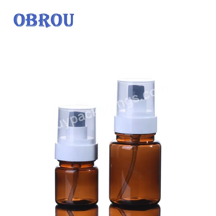 Factory Direct Sale Empty 40ml 100ml Cosmetic Packaging Bottle Pet Amber Essence Lotion Bottles With Pump - Buy Pet Amber Lotion Bottles,40ml Cosmetic Packaging Bottle,100ml Plastic Bottle With Pump.