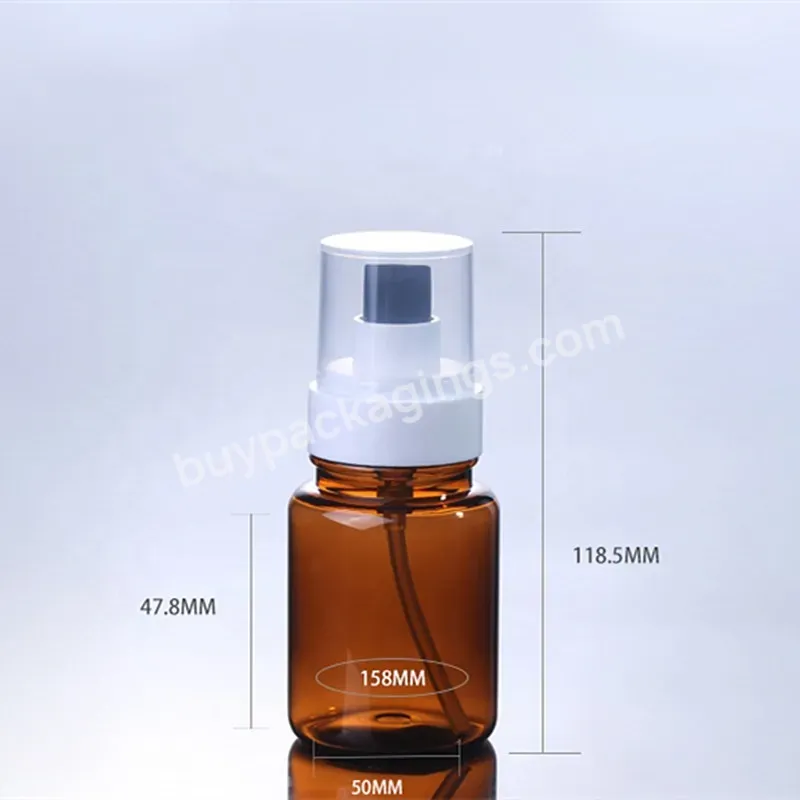 Factory Direct Sale Empty 40ml 100ml Cosmetic Packaging Bottle Pet Amber Essence Lotion Bottles With Pump - Buy Pet Amber Lotion Bottles,40ml Cosmetic Packaging Bottle,100ml Plastic Bottle With Pump.