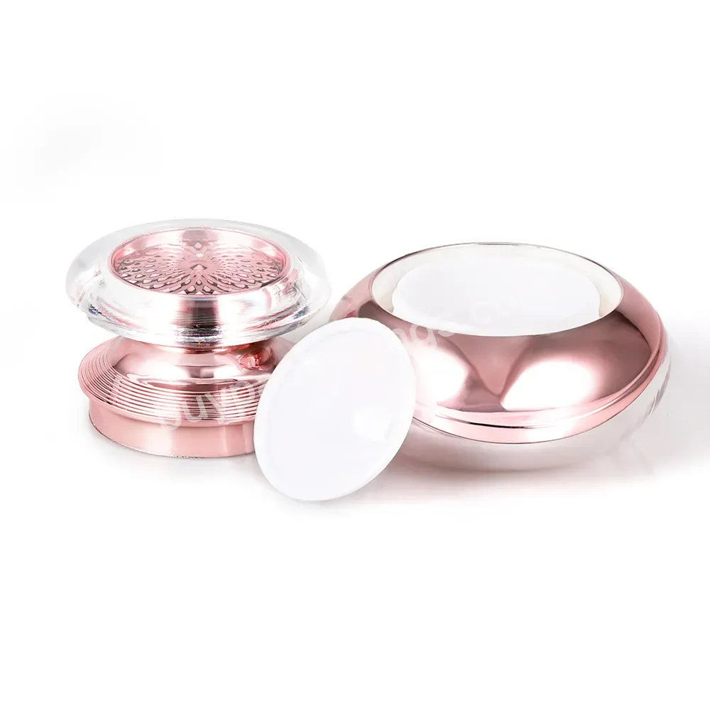 Factory Direct Sale Luxury Rose Gold Cosmetic Packaging Set Plastic Lotion Bottle Cream Storage Jar