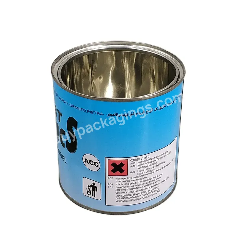 Factory Direct Sale Mini Paint Tin Can,500ml 750ml Empty Paint Tin Size,Tin Box Made Of Metal Tinplate