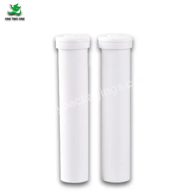 Factory Direct Sale Plastic Effervescent Bottle Tube For Effervescent Tablets With Desiccant Bottle Cap