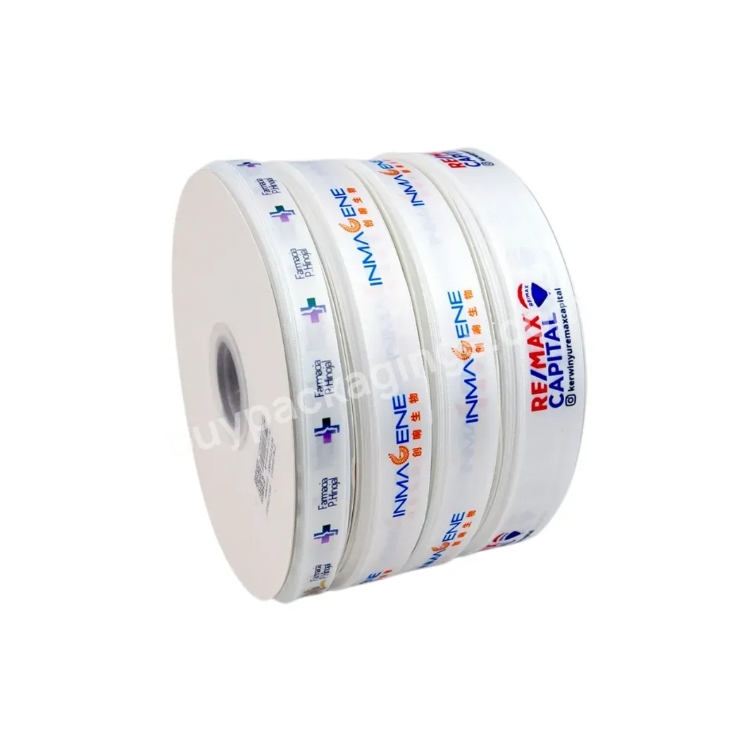 Factory Direct Sale Polyester Colorful Printing Grosgrain Ribbons With Custom Logo - Buy Customized Ribbon,Custom Ribbon Printed,Customized Ribbon With Logo.