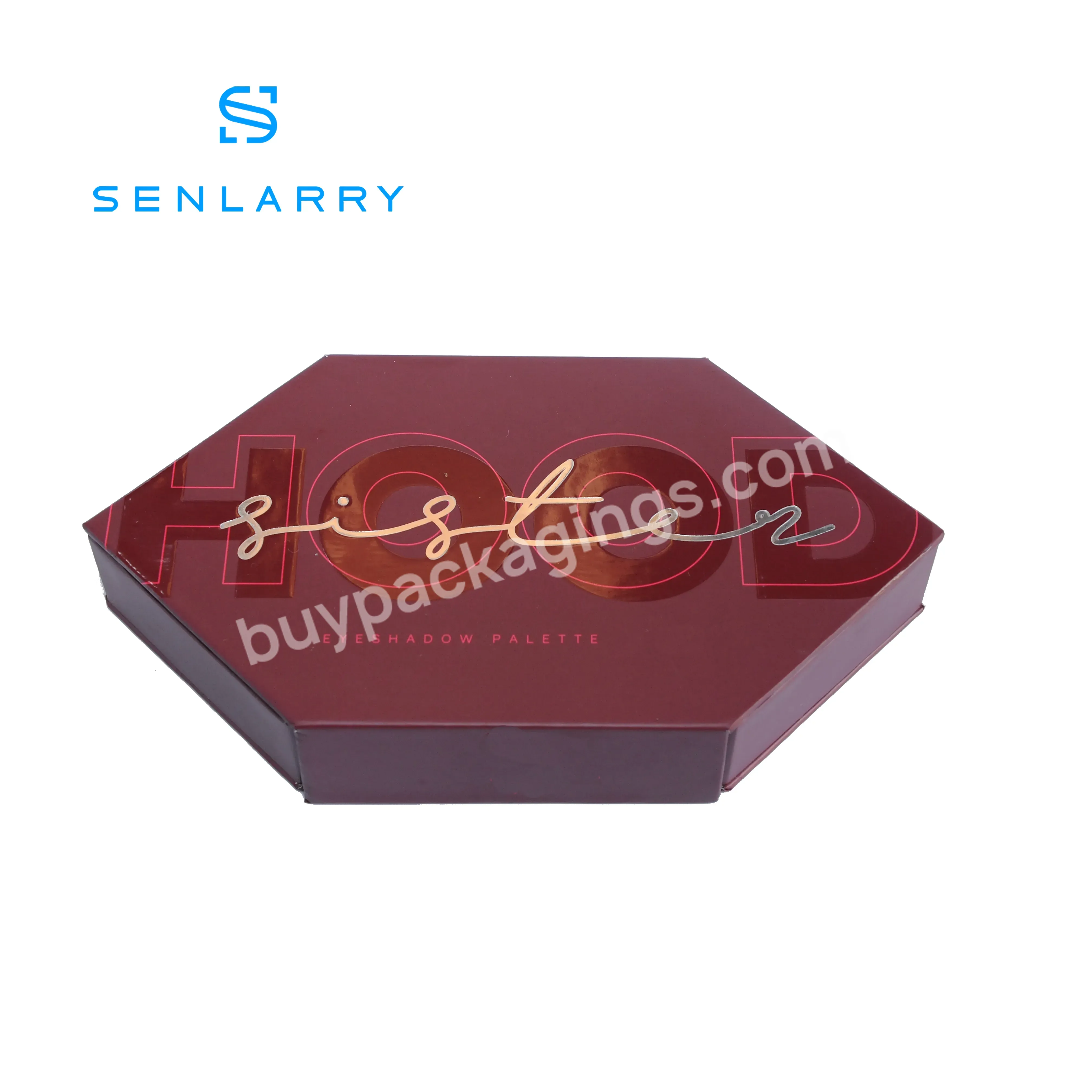 Factory Direct Sale Special Shape 24 Colors Magnetic Empty Customized Eyeshadow Palette Packaging Box