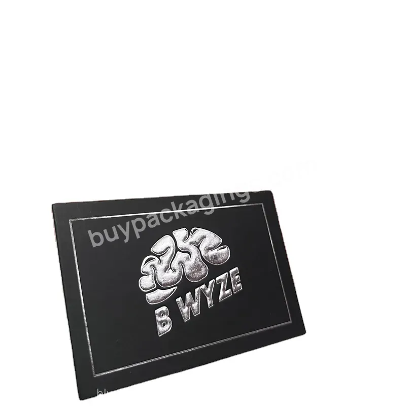 Factory Direct Sales 3d Hot Silver Customized Logo Thank-you Card Business Card