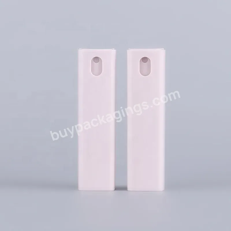 Factory Direct Sales Luxury Pink Empty Square Shaped Glass Spray Perfume Bottle