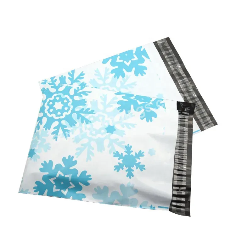 Factory Direct Supply Blue Snowflake 25.5*29+4 Mailing Bag Thickened Shipping Bag Envelope Bag For Shipping