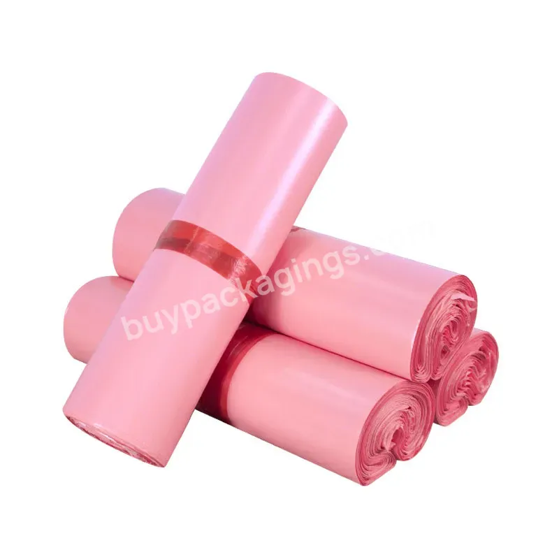 Factory Directly Custom Hot Sales Poly Mailing Plastic Brand Envelopes Pink Courier Bag With Own Logo