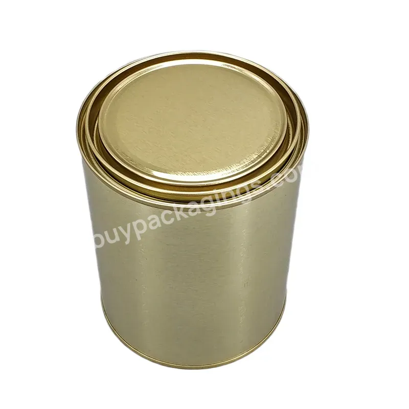 Factory Directly Sale 1 Gallon Empty Metal Paint Tin Can With Handle For Paint Packaging