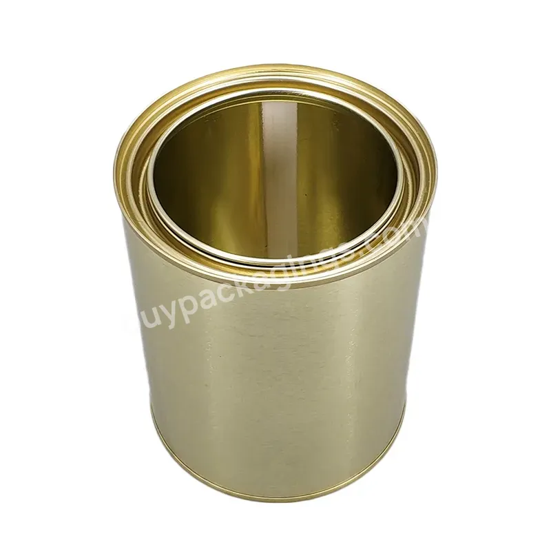 Factory Directly Sale 1 Gallon Empty Metal Paint Tin Can With Handle For Paint Packaging