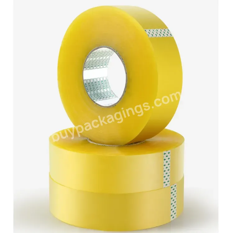 Factory Directly Supply Yellow Strong Stickiness Adhesive Acrylic Customised Packing Tape