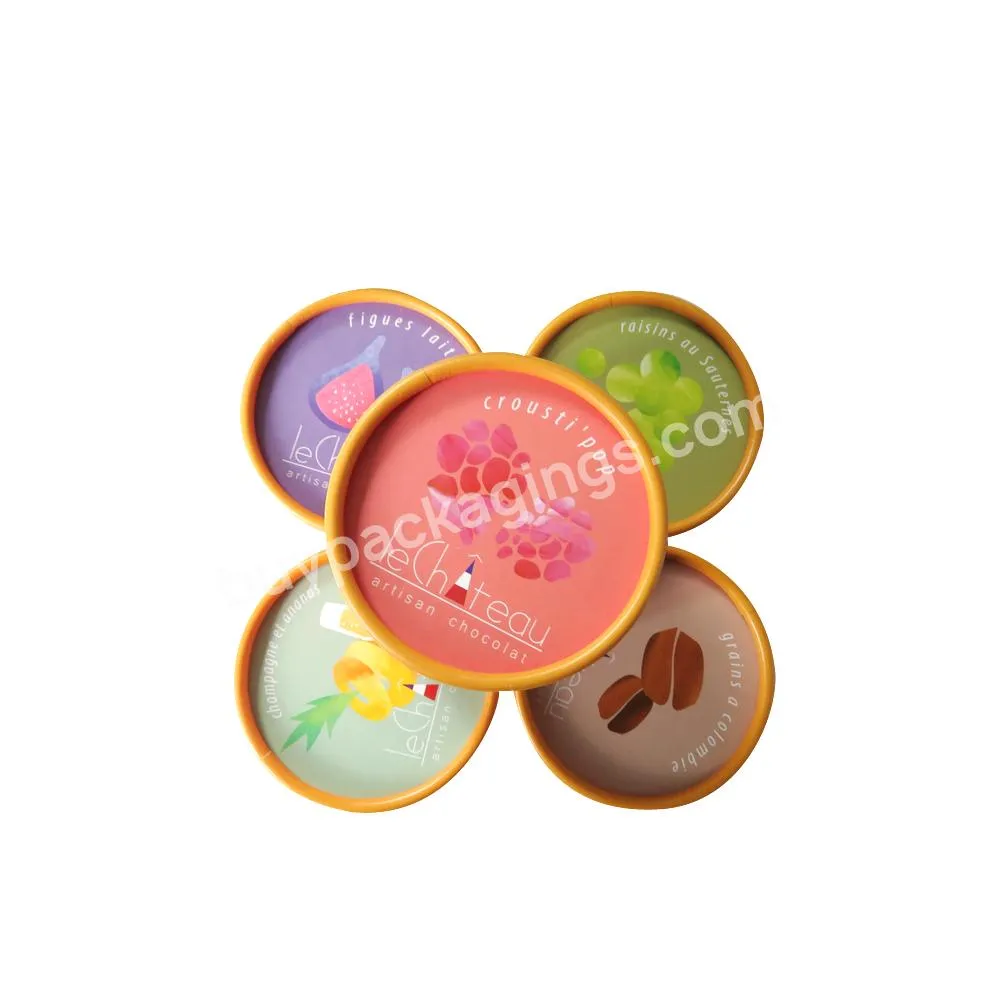 factory diwali sweet boxes chocolate round box packaging with divider foil liner paper cardboard tube