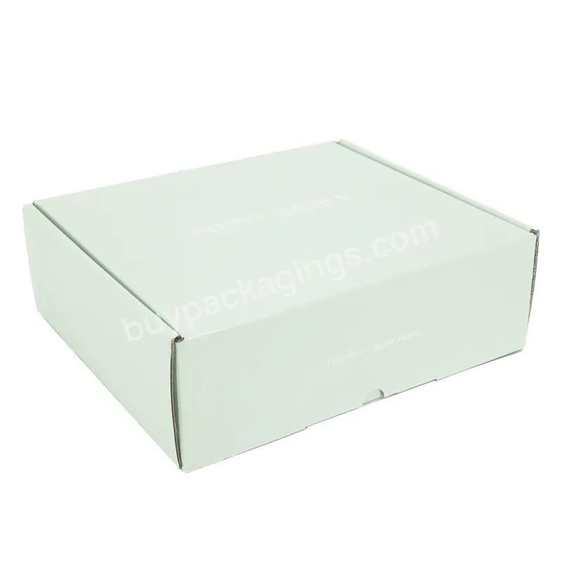Factory Eco Friendly Recyclable Carton Green Brown Kraft Paper Shipping Box Ready Made Cardboard Mailer Boxes For Gift