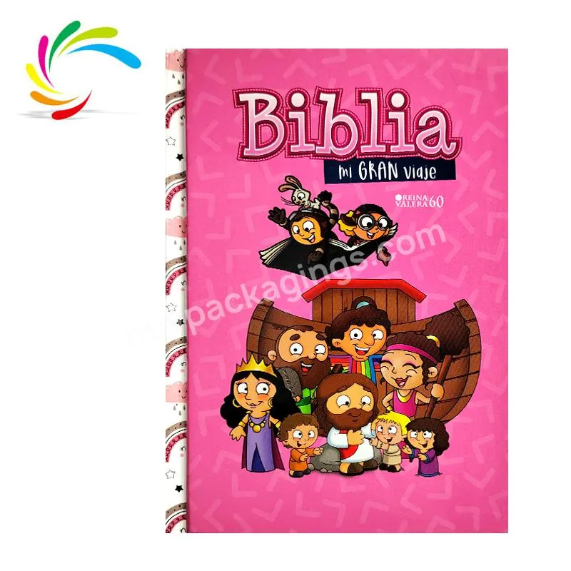 Factory high quality hardcover Spanish version of Bible book.