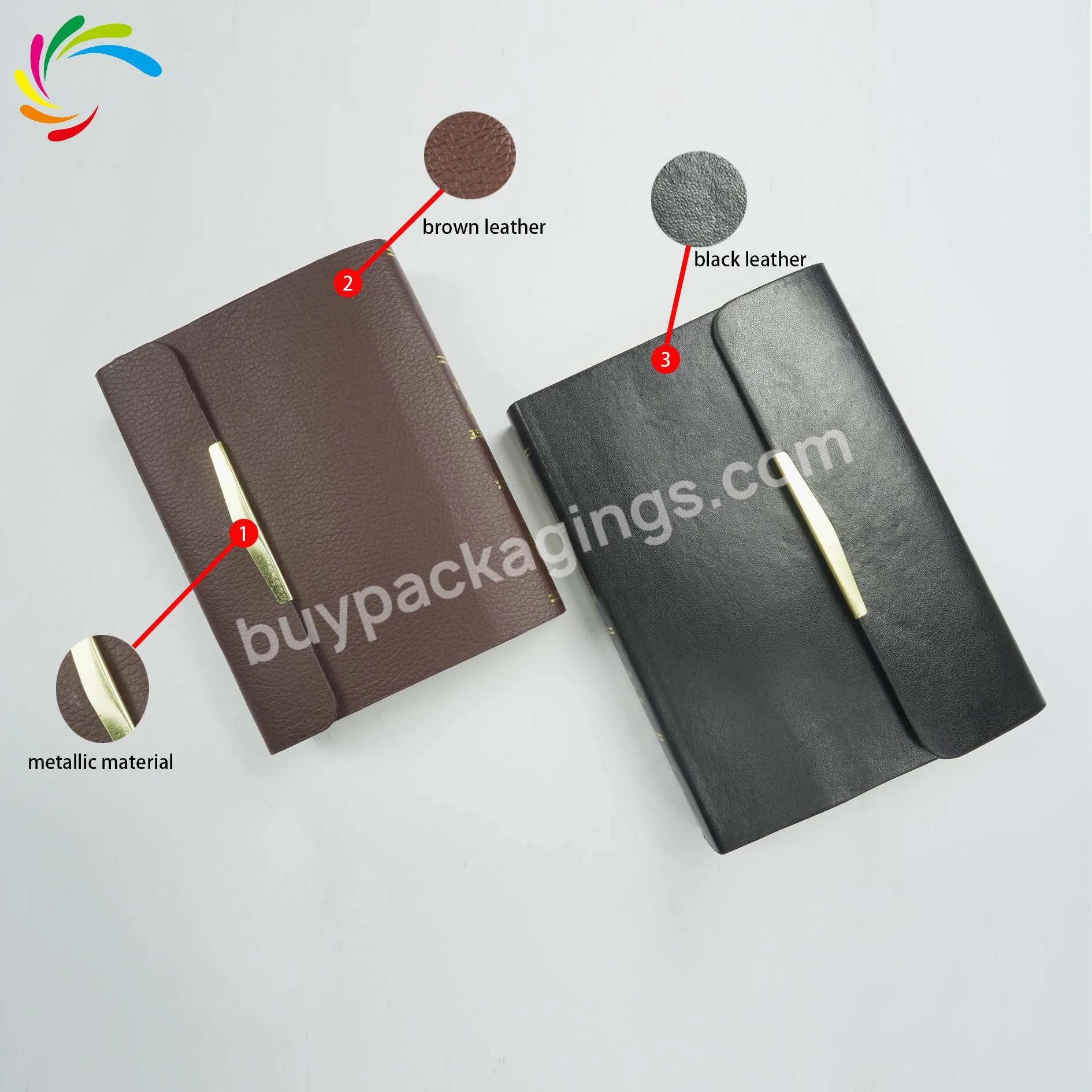 Factory hot sale bibles wholesale leather product magnetic buckle bible