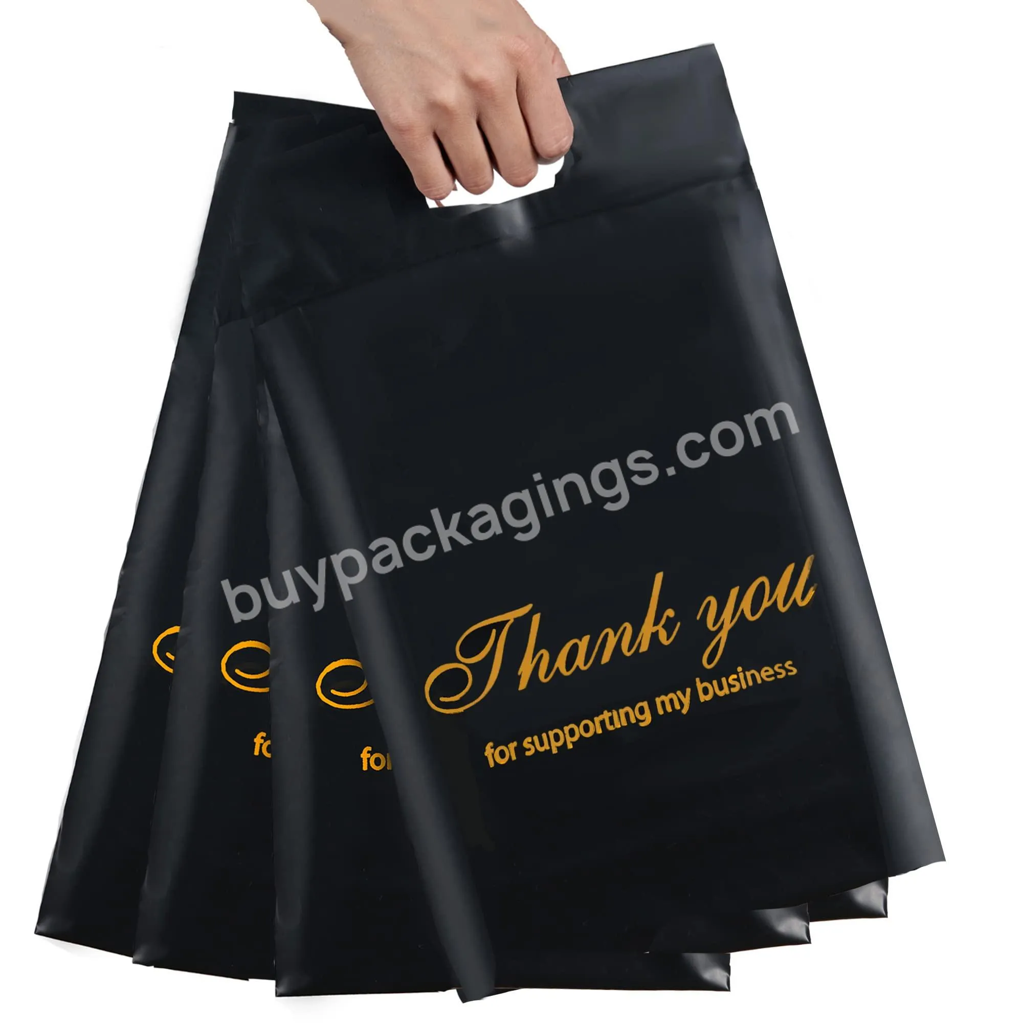 Factory Hot Sale Customize Logo Underwear Package Pink Handle Poly Mailing Bag for Clothing Package