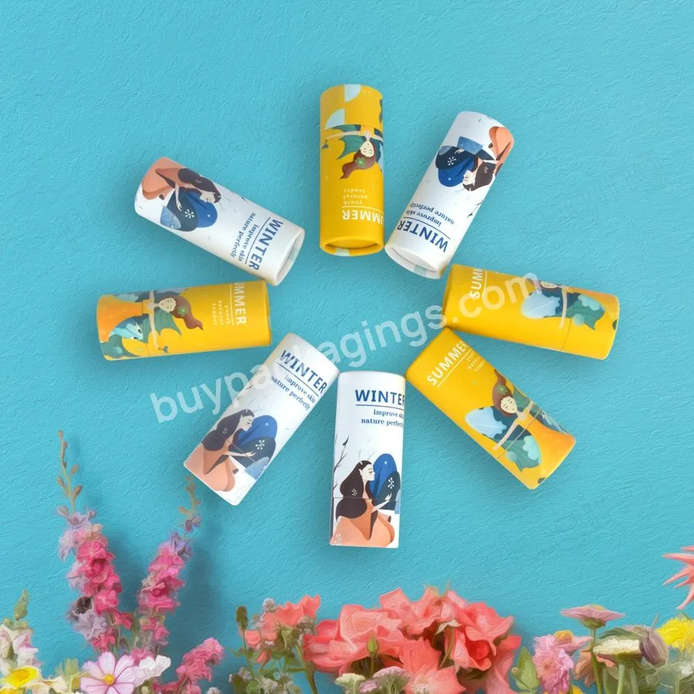 Factory Hot Sale Empty Custom logo Design Containers Push Up Deodorant Stick Paper Tube For solid products