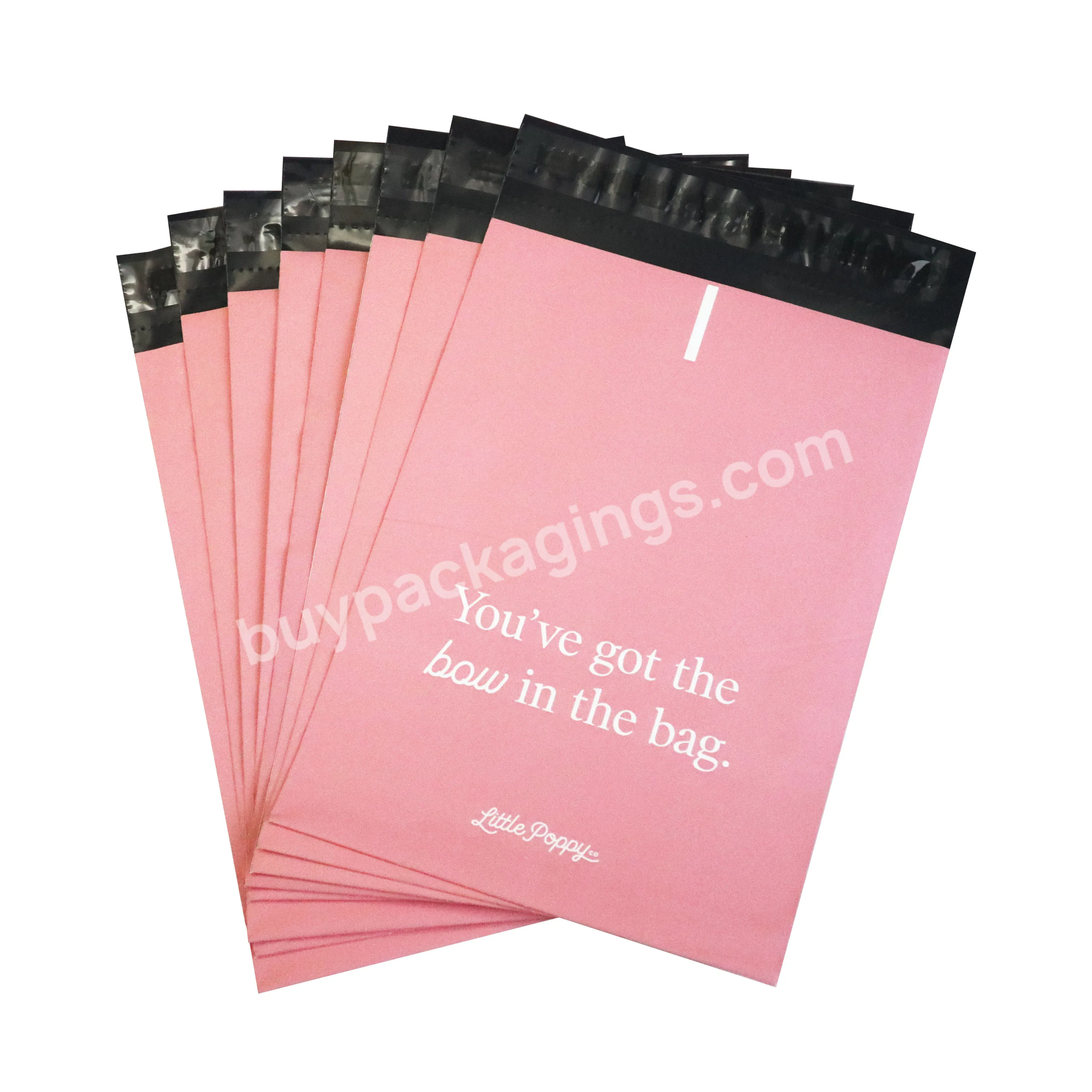 Factory In-stock Pink Mailing Bags Strong Adhesive Plastic Bags New Material Small Business Packing Supplies