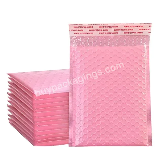 Factory In-stock Wholesale Hot Pink Bubble Mailer Bubble Polymailer Self-sealing Wrap-around Book Envelope Shipping Packaging - Buy Hot Pink Bubble Mailer,Bubble Polymailer,Self-sealing Wrap-around Book Envelope.