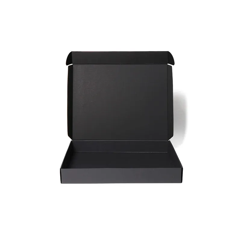 Factory Made Black Rigid Custom Packaged Paper Boxes For Clothing