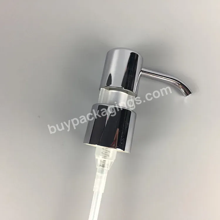 Factory Made Chrome Silver Shampoo Soap Long Nozzle Dispenser Pump 24/410