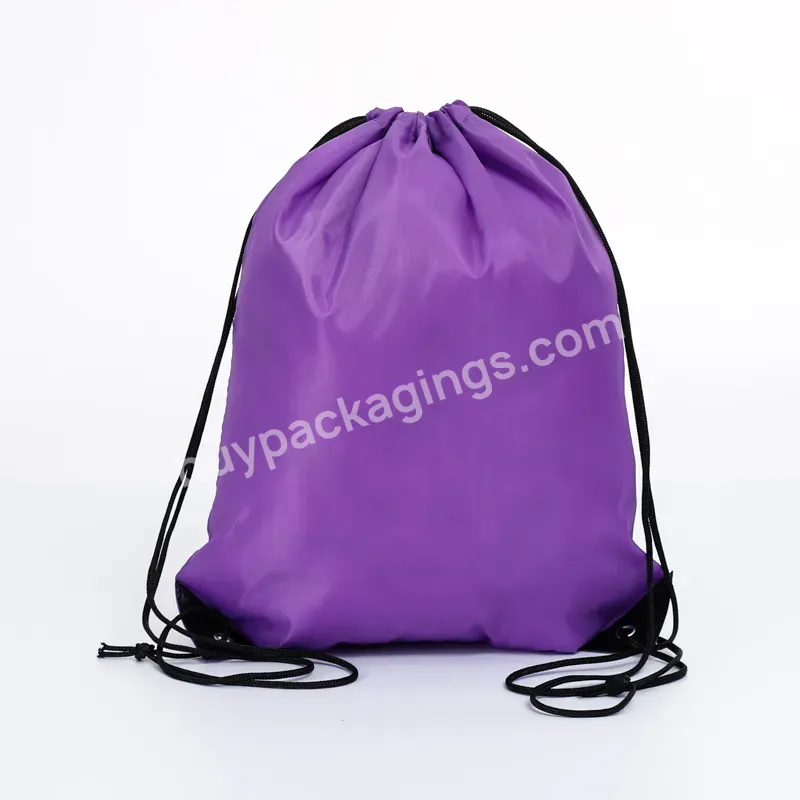 Factory Made Nylon Recycled Reflect Polyester Jersey Polyester Drawstring Bag