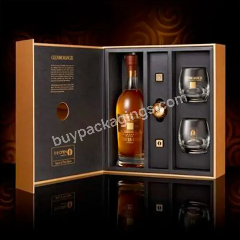 Factory Made Single Wine Bottle Gift Boxes Packaging Custom Logo Champagne Packaging Mailer Box With Foam Insert
