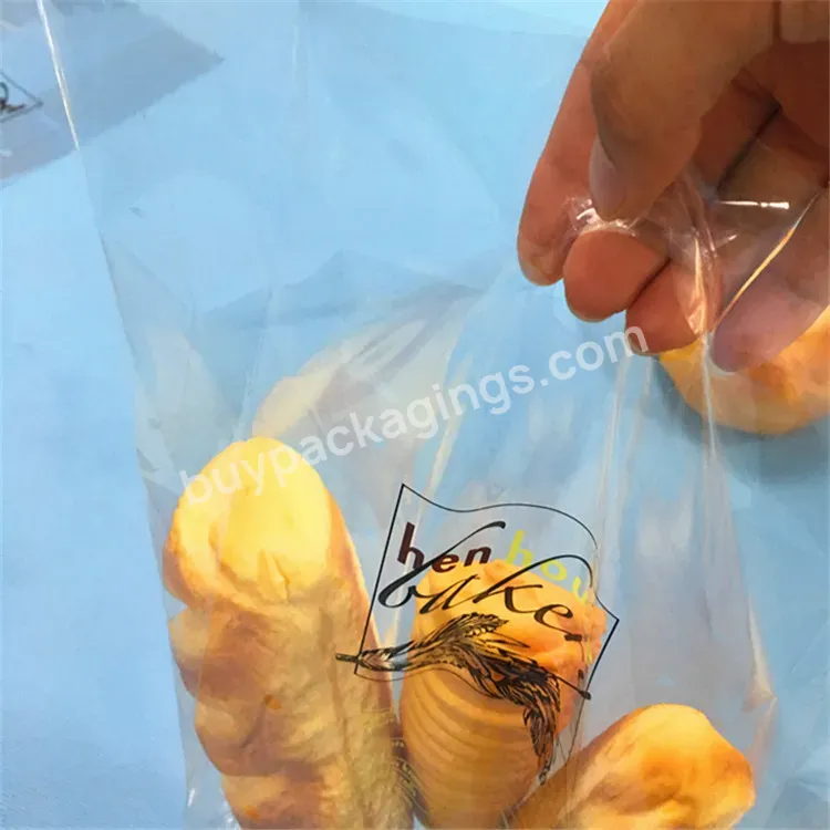 Factory Manufacture Customer Design Cpp Bread Bag For Bakery Packaging Cellophane Bag