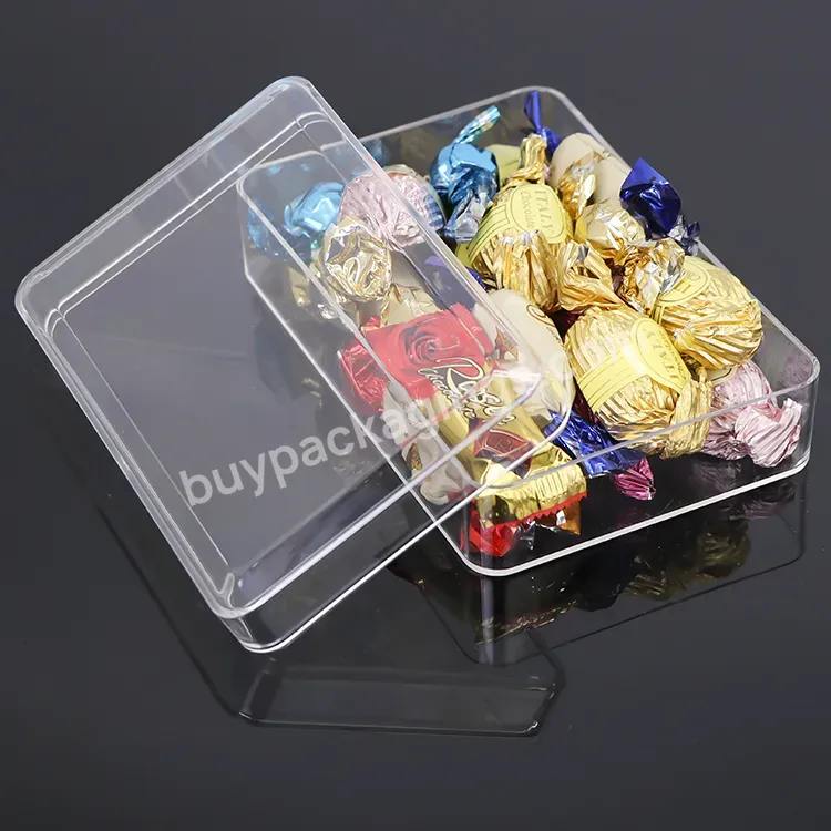 Factory Manufacturer Clear Plastic Box Trinkets Storage Candy Box Custom Small Acrylic Custom Case Acrylic Gift Box With Lid