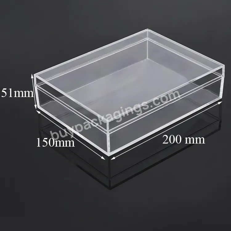 Factory Manufacturer Clear Plastic Box Trinkets Storage Candy Box Custom Small Acrylic Custom Case Acrylic Gift Box With Lid