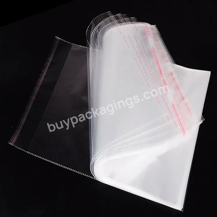 Factory Manufacturer Price Customized Packaging Transparent Clear Opp Plastic Bag With Self Adhesive