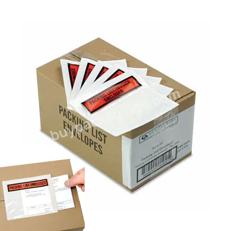 Factory Manufacturers Custom Self Adhesive Tamper Proof Ldpe Plastic Shipping Express Packing List Envelopes - Buy Packing List Envelopes,Plastic Envelopes,Plastic Shipping Express Packing List Envelopes.