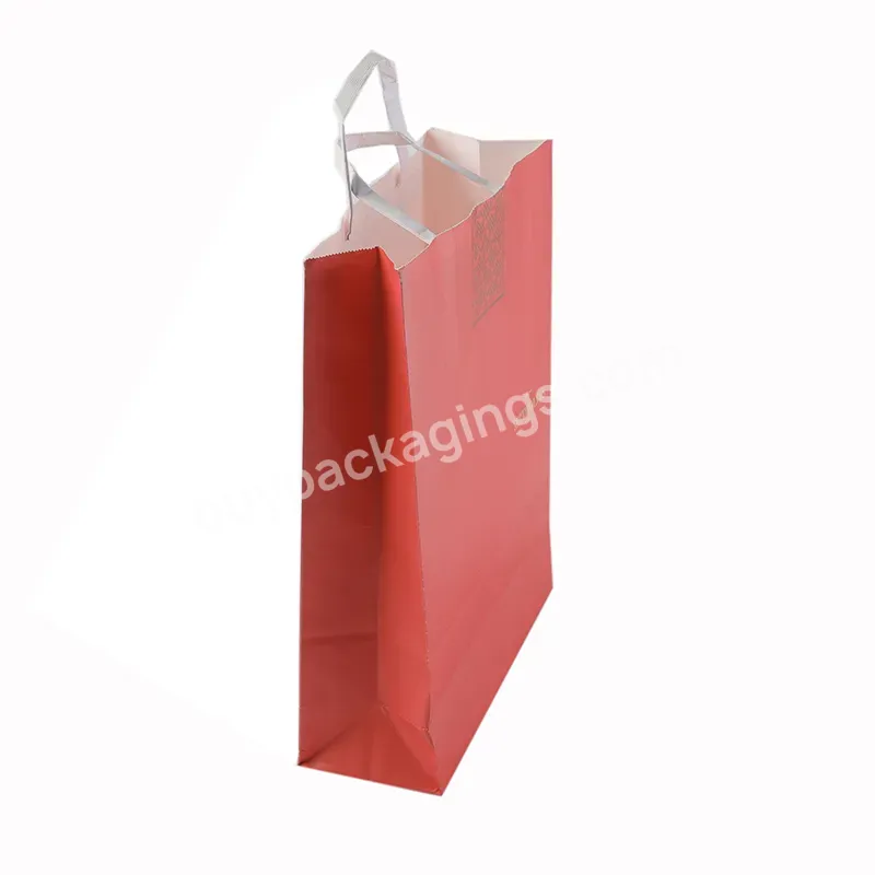 Factory Manufactures Recyclable Custom Logo Printed Fastfood Takeout Paper Bags For Food Takeaway