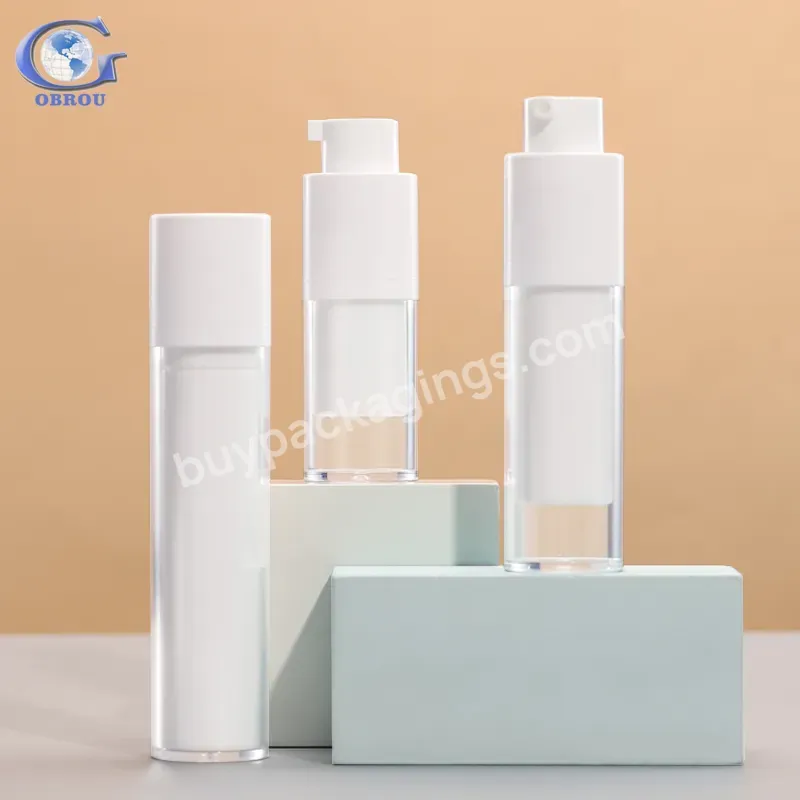 Factory New Model 15ml 30ml 50ml Empty Lotion Container Press Pump Emulsion Bottles Serum Vacuum Airless Pump Bottle - Buy Press Pump Emulsion Bottles,Serum Vacuum Pump Bottle,30ml 50ml Lotion Container.