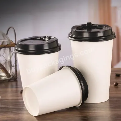 Factory New Products 8oz 12oz 16oz 24oz Hot Drinks Disposable Custom Logo Coffee Double Wall Paper Cup