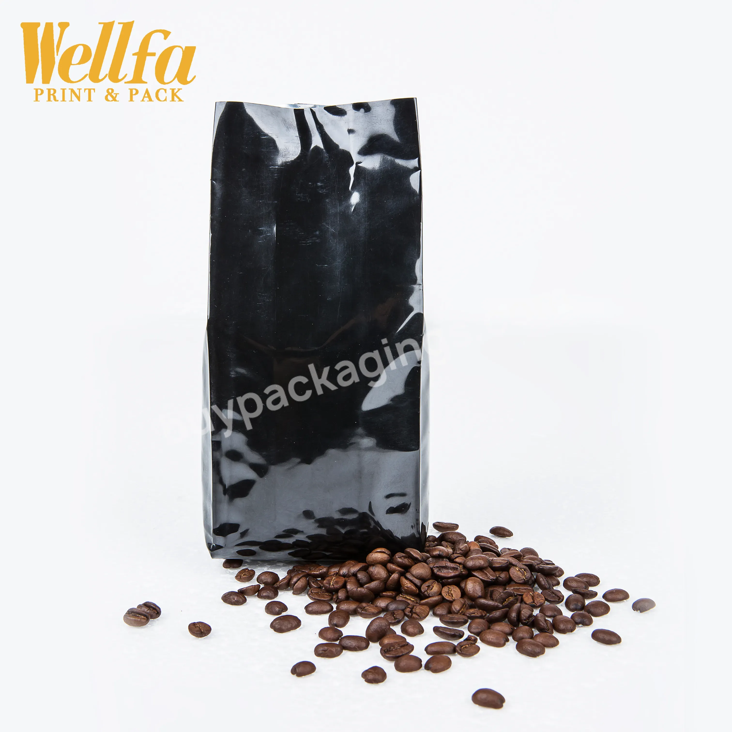 Factory Oem 250g 500g 1kg Custom Printed Aluminum Foil Side Gusset Pouch Heat Seal Coffee Bean Pouch